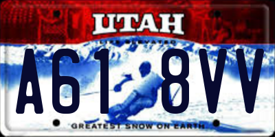 UT license plate A618VV