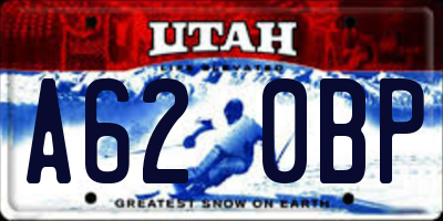 UT license plate A620BP