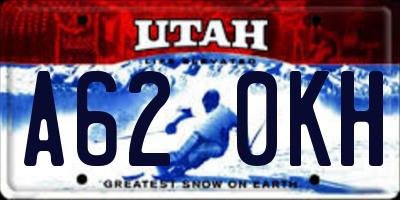 UT license plate A620KH