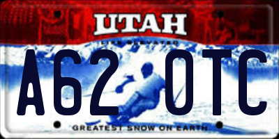 UT license plate A620TC