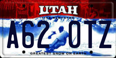 UT license plate A620TZ