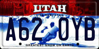 UT license plate A620YB