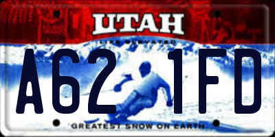 UT license plate A621FD