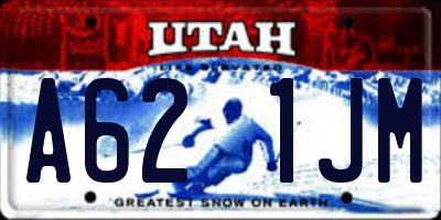 UT license plate A621JM