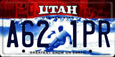 UT license plate A621PR