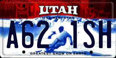 UT license plate A621SH