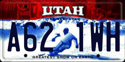 UT license plate A621WH
