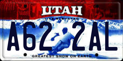 UT license plate A622AL