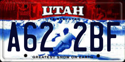 UT license plate A622BF