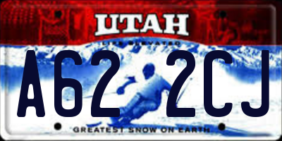 UT license plate A622CJ