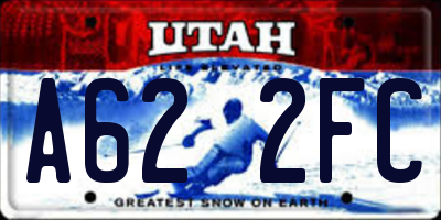 UT license plate A622FC