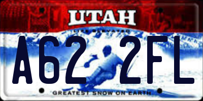 UT license plate A622FL