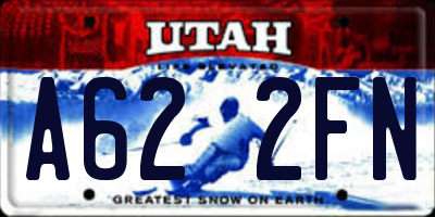 UT license plate A622FN