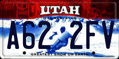UT license plate A622FV