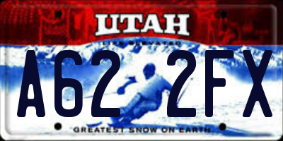 UT license plate A622FX