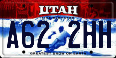 UT license plate A622HH