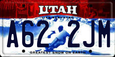 UT license plate A622JM