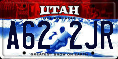 UT license plate A622JR