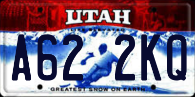 UT license plate A622KQ