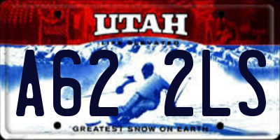 UT license plate A622LS