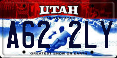 UT license plate A622LY