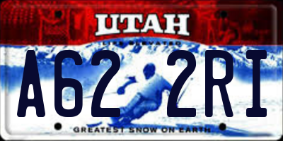 UT license plate A622RI