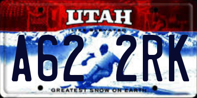 UT license plate A622RK