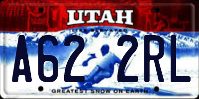 UT license plate A622RL