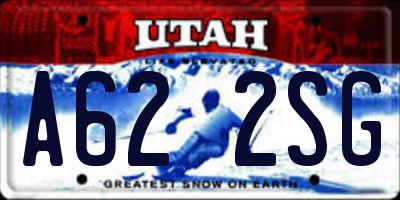 UT license plate A622SG