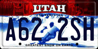 UT license plate A622SH