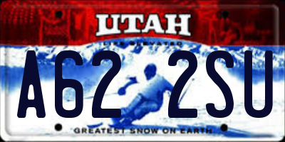 UT license plate A622SU