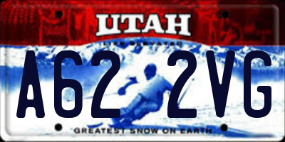 UT license plate A622VG