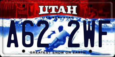 UT license plate A622WF