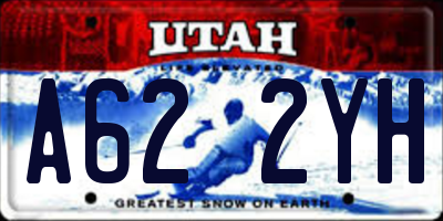 UT license plate A622YH