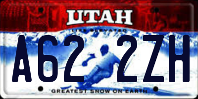 UT license plate A622ZH