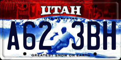 UT license plate A623BH