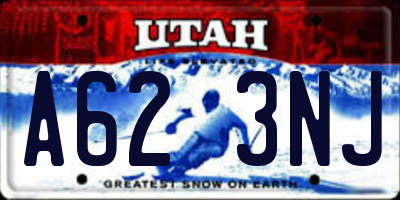 UT license plate A623NJ