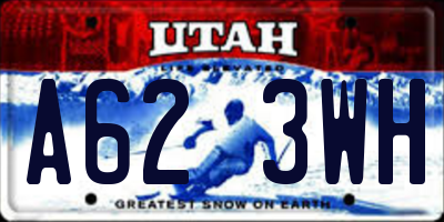 UT license plate A623WH