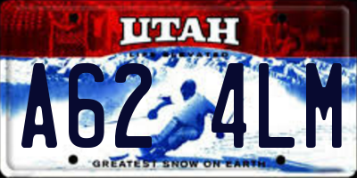 UT license plate A624LM