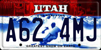 UT license plate A624MJ