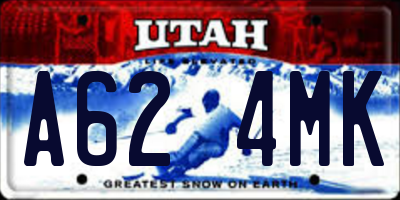 UT license plate A624MK