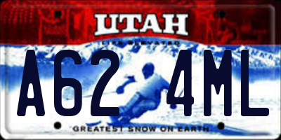 UT license plate A624ML