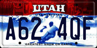 UT license plate A624QF