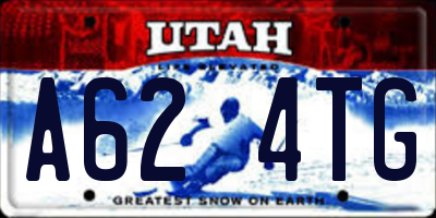 UT license plate A624TG