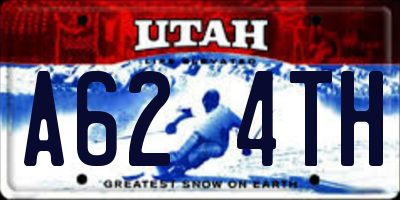 UT license plate A624TH