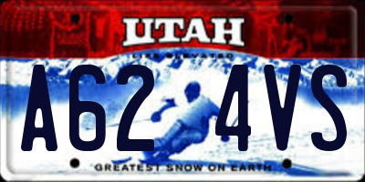 UT license plate A624VS