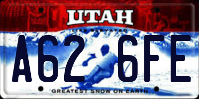 UT license plate A626FE