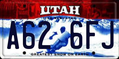 UT license plate A626FJ