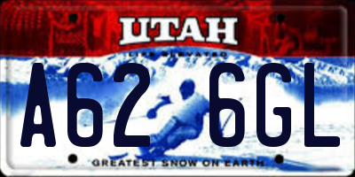 UT license plate A626GL