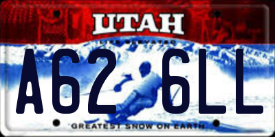 UT license plate A626LL